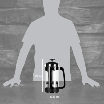 ESPRO - P3 French Press Coffee Maker – Patented Double Microfilter for Sludge and Grit Free Coffee, Black, 32 oz