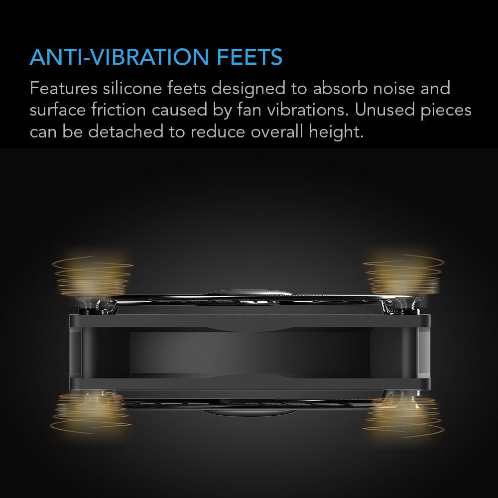 AC Infinity MULTIFAN Mini, Compact 40mm x 20mm USB Fan, UL-Certified for VR Gear, Aquarium, Roku, Router, Raspberry Pi, Cosplay, Helmet Cooling Ventilation