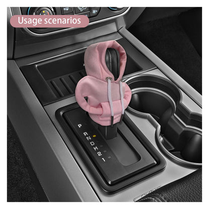 JOYCOURT Car Gear Shift Hoodie, Fashionable Gear Shift Knob Cover, Mini Hoodie for Auto Shifter, Auto Interior Cute Gadgets, Universal Car Decoration Accessories
