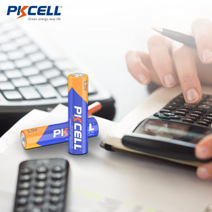 PKCELL AA AAA Batteries Combo Pack 24 Count - 12 Double AA Batteries and 12 Triple AAA Batteries, 1.5V High-Performance Alkaline Batteries Value Pack, 10-Year Shelf Life