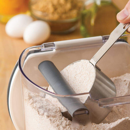 Progressive ProKeeper Baker's Airtight Kitchen Storage Canister Container Set for Flour, Sugar & More, Keeps Ingredients Fresh, with Accessories (Multicolor, 6- Piece)