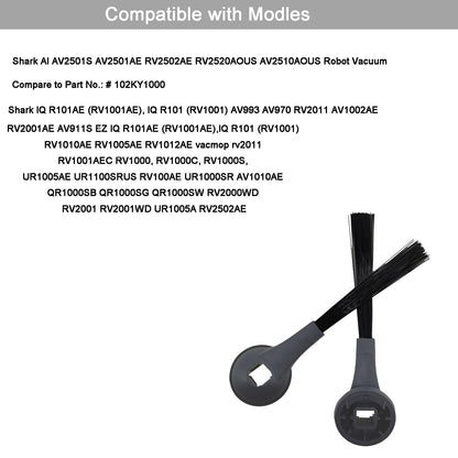 HyacGoaw Replacement Side Brush Compatiblefor Shark ION Robot IQ R101AE (RV1001AE), IQ R101 (RV1001) RV1000 UR1005AE Robot Vacuum Cleaner Accessory,Compare to Part # 102KY1000