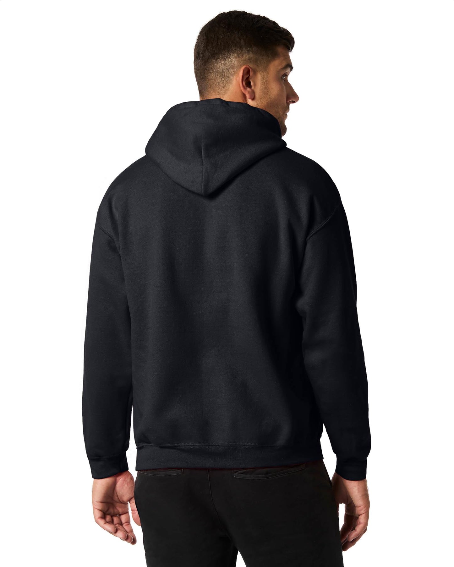 Gildan Heavy Blend Adult Unisex Hooded Sweatshirt/Hoodie Black - Large