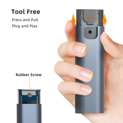 MAIWO M.2 NVMe SSD Enclosure, USB 3.1 GEN2 10Gbps Support UASP Trim, 8TB Capacity, Tool Free M.2 NVMe PCIe SSD to USB C Adapter Reader Case