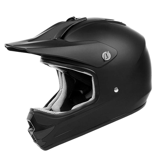 Orthrus DOT Certified Adult & Youth Helmet for Dirt Bike ATV Motocross Offroad Motorcycle Bike(MatteBlack,XL)