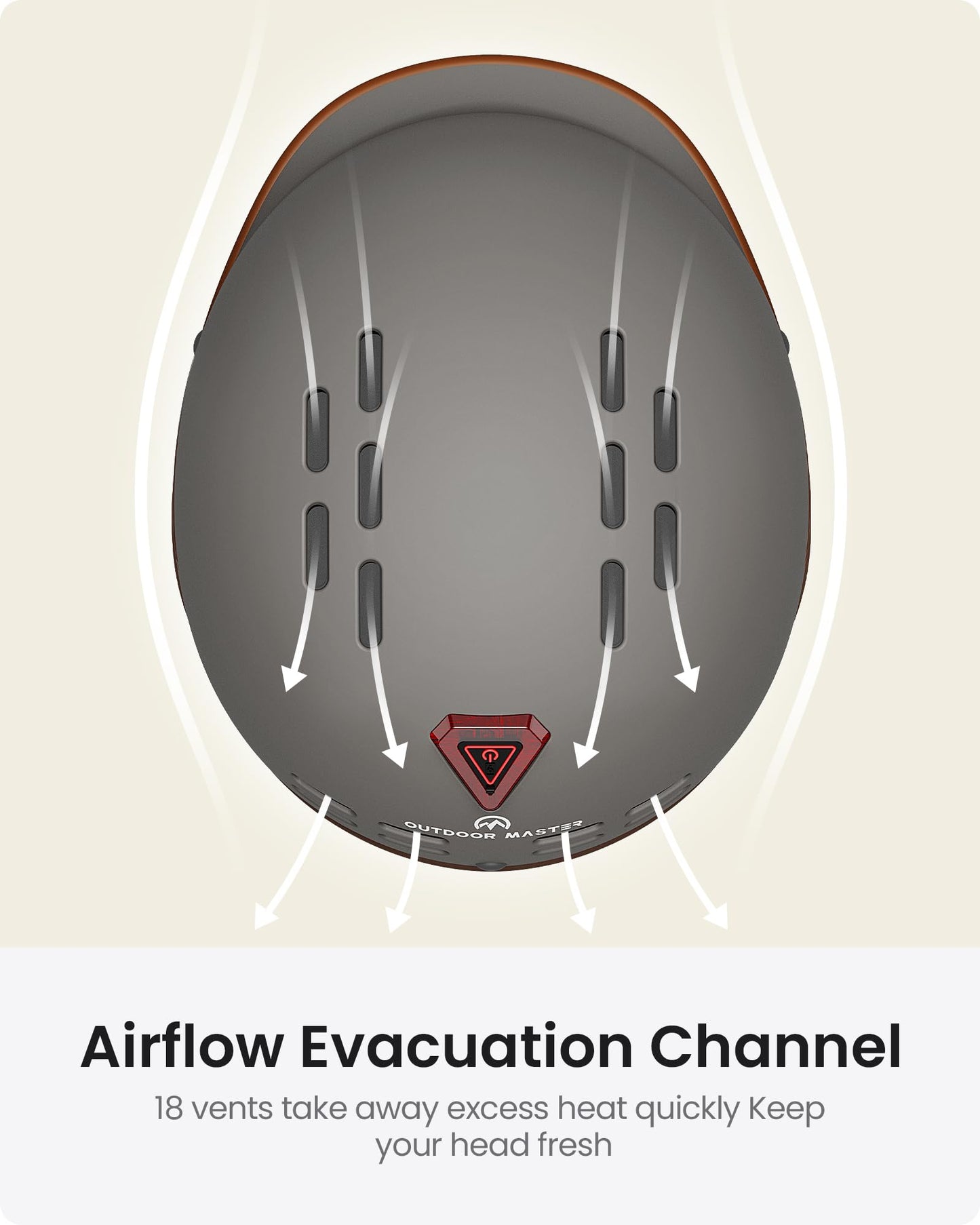 OutdoorMaster Bike Helmet for Adults,Adjustable Cycling Helmet with Light for Men & Women - Safety Certified for Bicycle Skateboard Road Bike Skating Roller Commuting Helmet