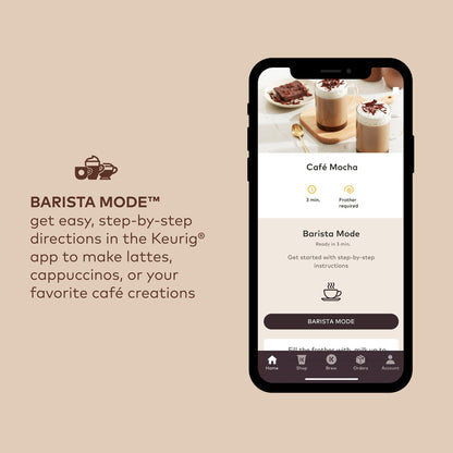 Keurig K-Cafe SMART Single Serve K-Cup Pod Coffee Maker, Black