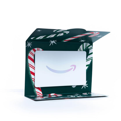 Amazon Physical Gift Card in Mini Envelope - Candy Canes | Christmas, Winter