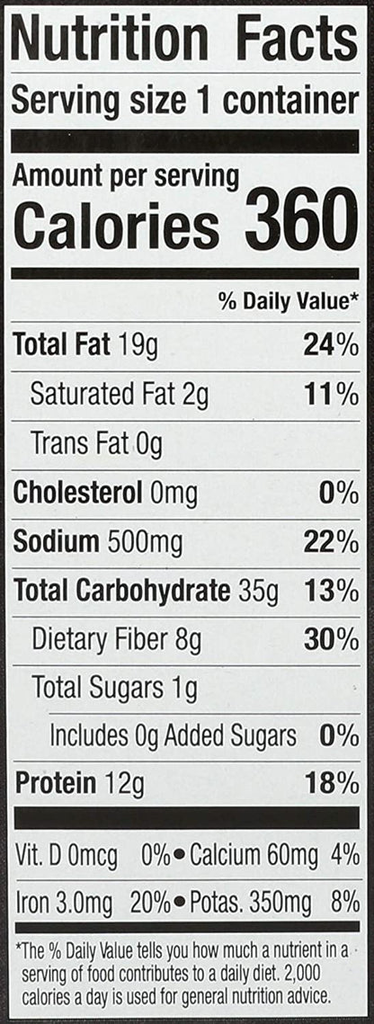 Reese Lentil Harvest Bowl | Chickpeas, Brown Rice, Spinach | High in Fiber & Protein (Pack of 8)