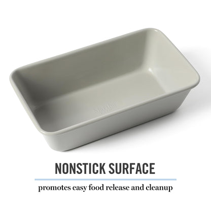 Martha Stewart Gallen 9 Inch Nonstick Carbon Steel Loaf Pan - Cool Grey