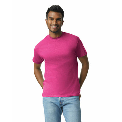 Gildan Adult Ultra Cotton T-Shirt, Style G2000, Multipack, Heliconia (2-Pack), Medium