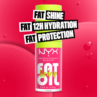 NYX PROFESSIONAL MAKEUP Fat Oil Lip Drip, Moisturizing Lip Oil Gloss, Vegan Tinted Formula, Up to 12 HR Hydration - Missed Call (Sheer Pink)