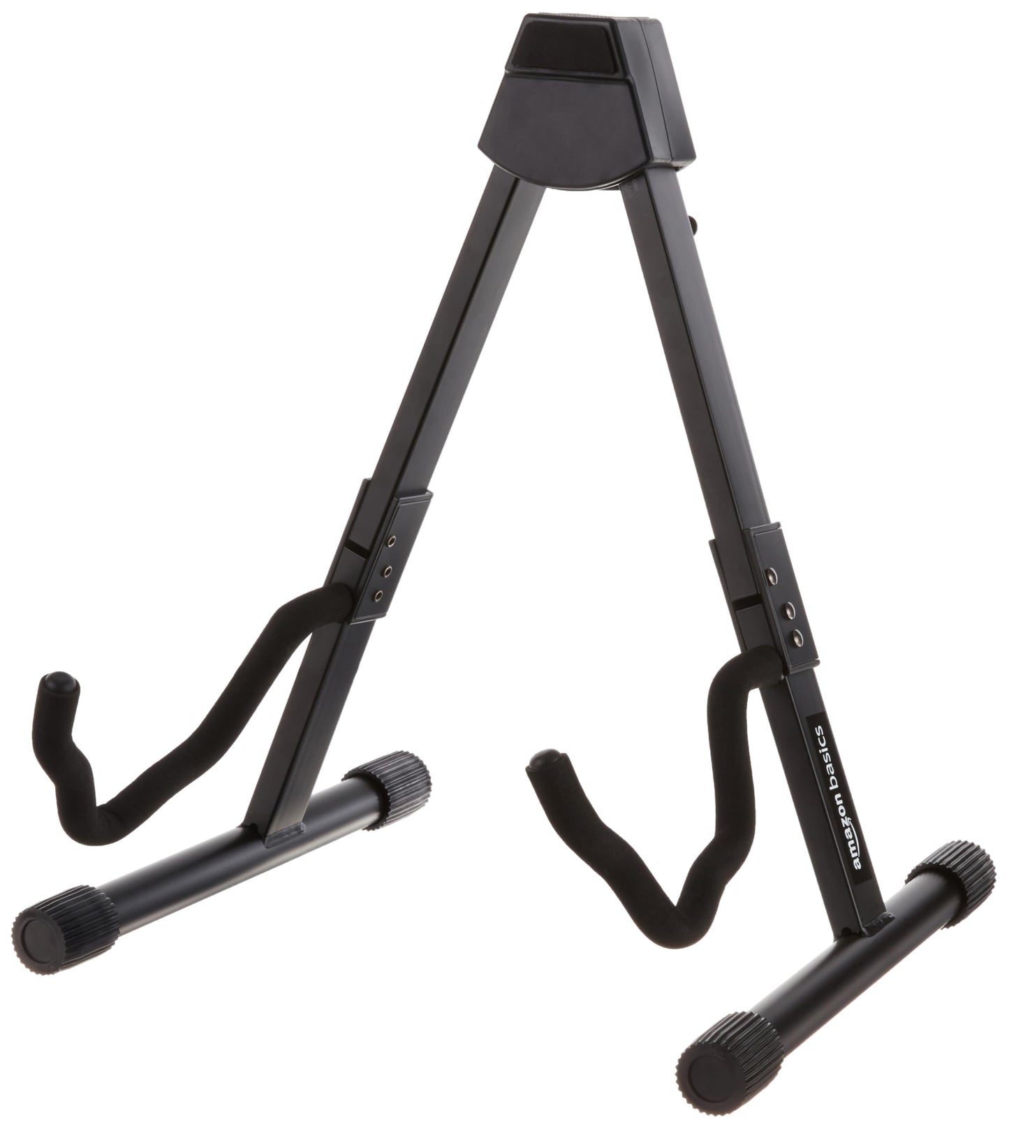 Amazon Basics Adjustable Folding Guitar Stand, A-shape, Fully Assembled - For School Music Program, Concerts & Multiple Users, Black, 8.66 x 15.16 x 3.74 inches