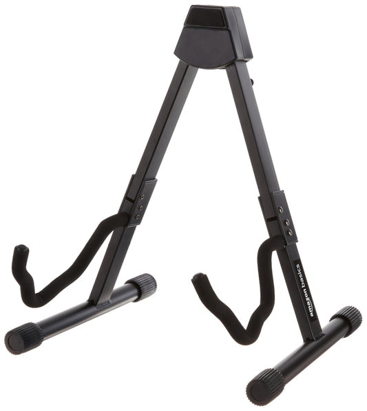 Amazon Basics Adjustable Folding Guitar Stand, A-shape, Fully Assembled - For School Music Program, Concerts & Multiple Users, Black, 8.66 x 15.16 x 3.74 inches