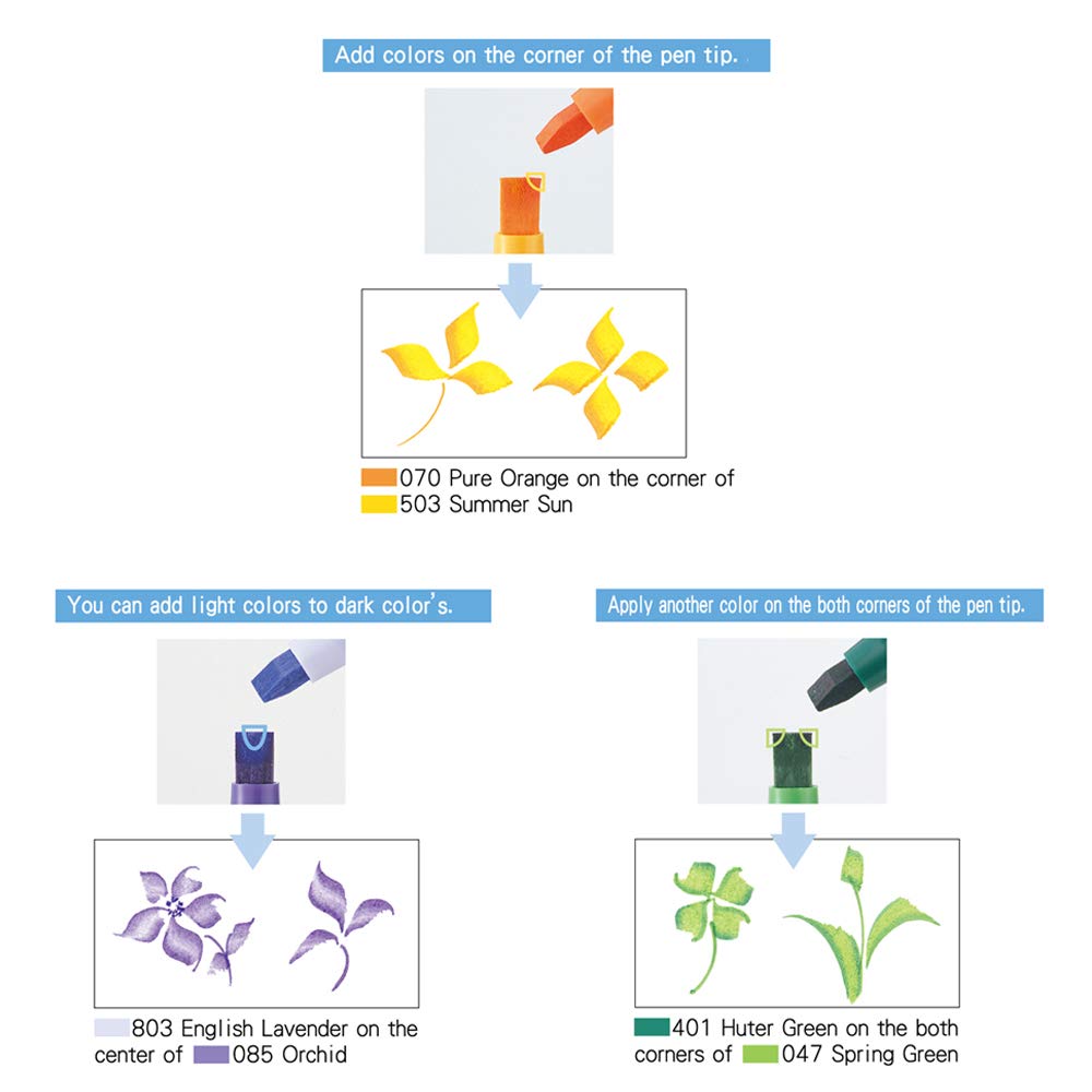 Kuretake Zig Memory System Calligraphy Markers, Multicolor, 8-Pack