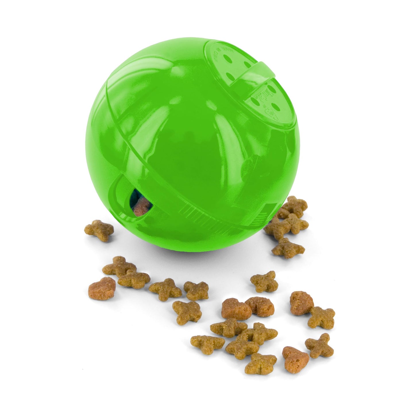 PetSafe SlimCat Interactive Feeder - Combines Play with Mealtime - Adjustable Portions - BPA-Free Plastic - Slow Feeder for Digestion - Lightweight, Dishwasher-Safe Toy - Green