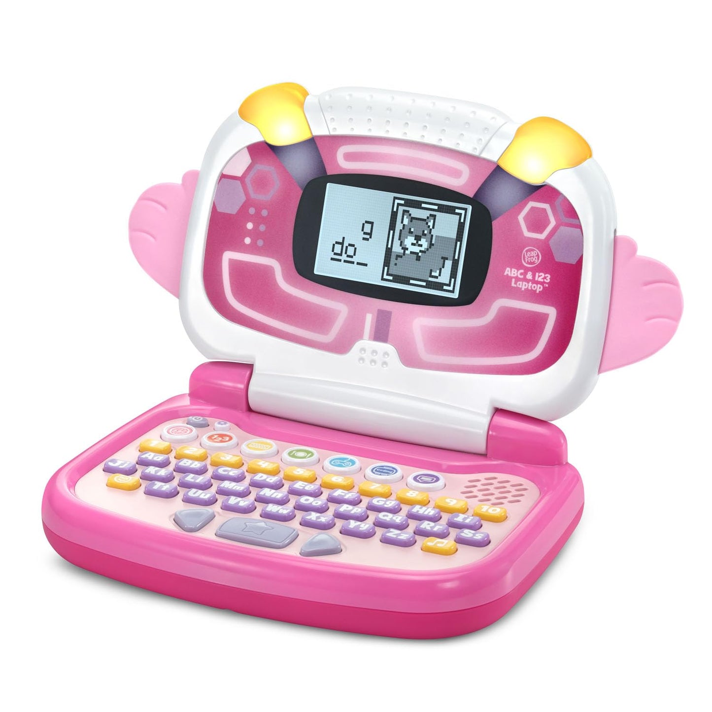 LeapFrog ABC and 123 Laptop for Preschoolers Ages 3-7 Years, Pink