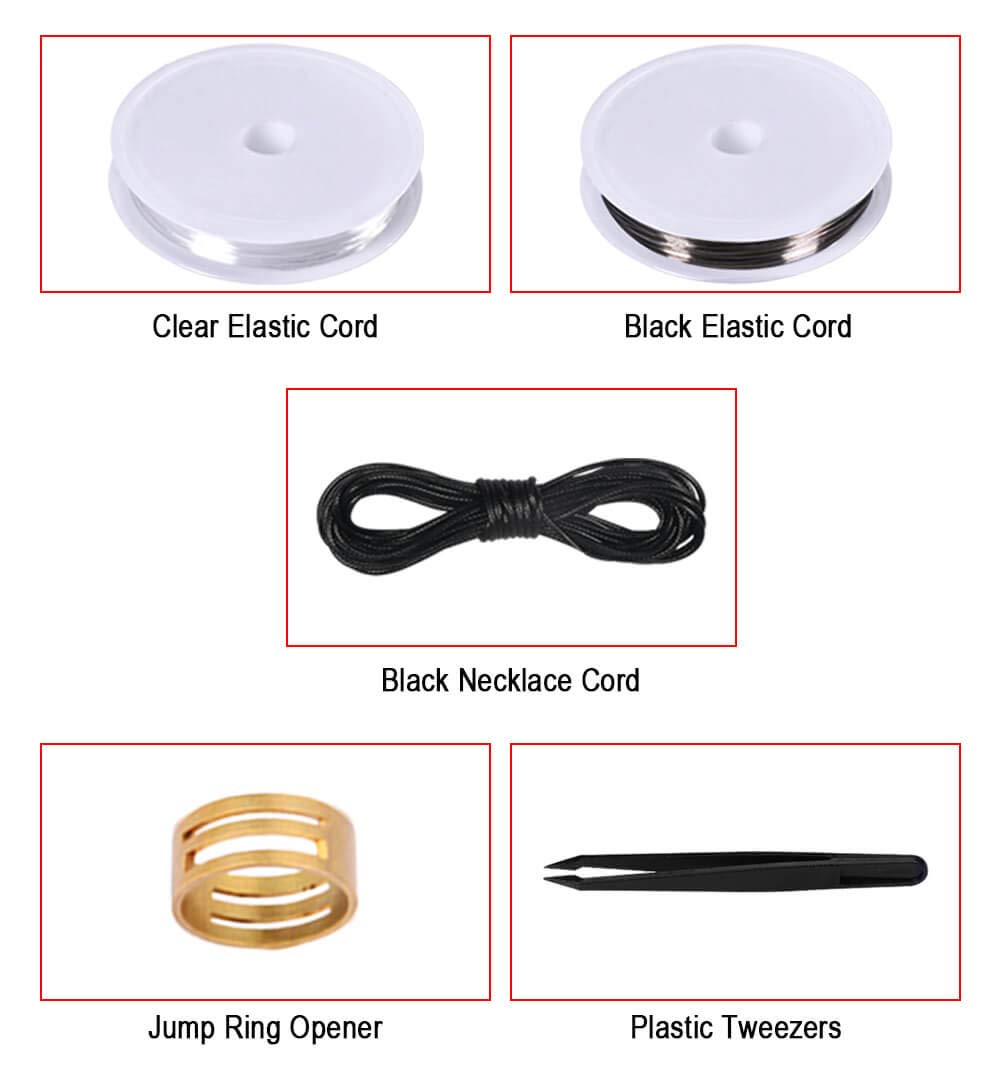 anezus Jewelry Repair Kit with Jewelry Pliers, Jewelry Making Tools, Beading String and Jewelry Making Supplies for Jewelry Repair, Jewelry Making and Beading