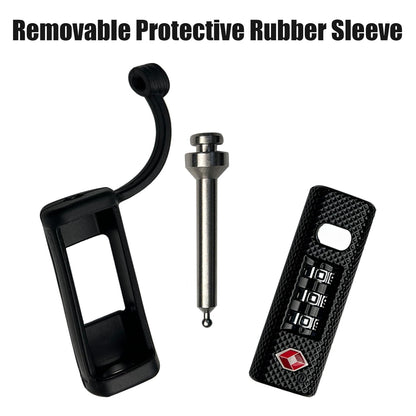 LAFENLIN Gun Case Locks 2 Pack, TSA Approved Case Locks for Gun Case, Handgun Cases Padlock for Gun Safe, Air Travel Lock Hard Pistol Cases Lock for Rifles and Shotguns, 3 Digits Heavy Duty TSA Locks