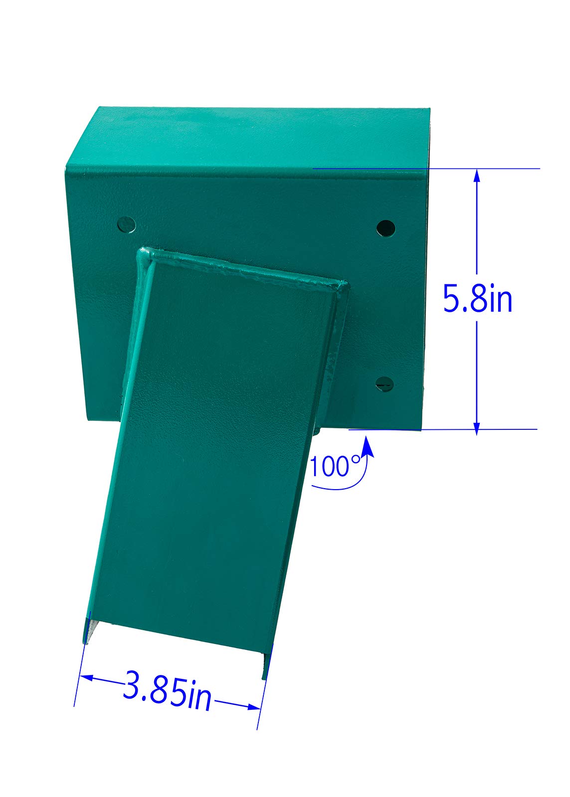 HANDYGO Swing Set Brackets - Heavy Duty Steel Kit, 2 DIY Wooden Swing Hardware Bracket, Playground Equipment Parts, with Mounting Accessories, for Outdoor Play, Green