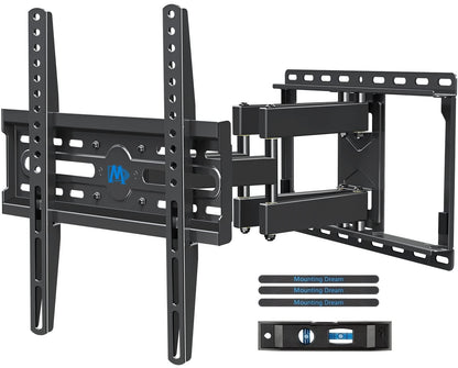 Mounting Dream TV Wall Mount for 32-65 Inch Television,Mount with Swivel and Tilt, Full Motion Bracket with Articulating Dual Arms, Fits 16inch Studs, Max VESA 400X400 mm, 99lbs, MD2380