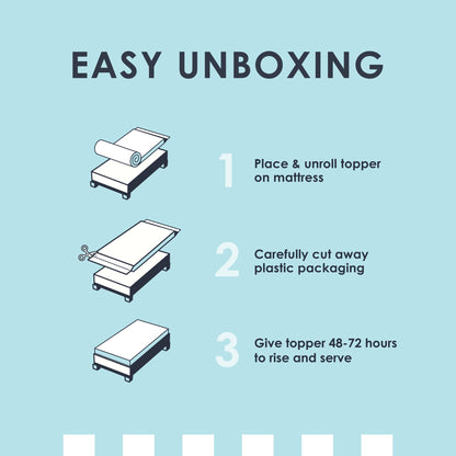 Mellow 1.5 Inch 5-Zone Memory Foam Mattress Topper, Calming Aloe Infusion, Dorm Essentials, Full