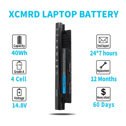 40Wh XCMRD 14.8V Battery for Dell Inspiron 15 3000 Series 3542 3543 3521 3537 3531 3541 17 3721 3737 15R 5537 5521 17R 5737 5721 14 3421 3437 3443 14R 5421 Latitude 3540 3440 P28F P40F FW1MN 4WY7C