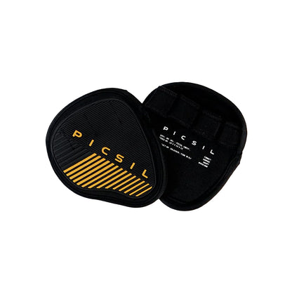 PICSIL - Fitness Grips Pads | Alternative to Gym Gloves | Strong Neoprene Grip for Weightlifting & Cross Training | Suitable for Men & Women | Design for Dumbbells and Pull Ups | One Size | Army