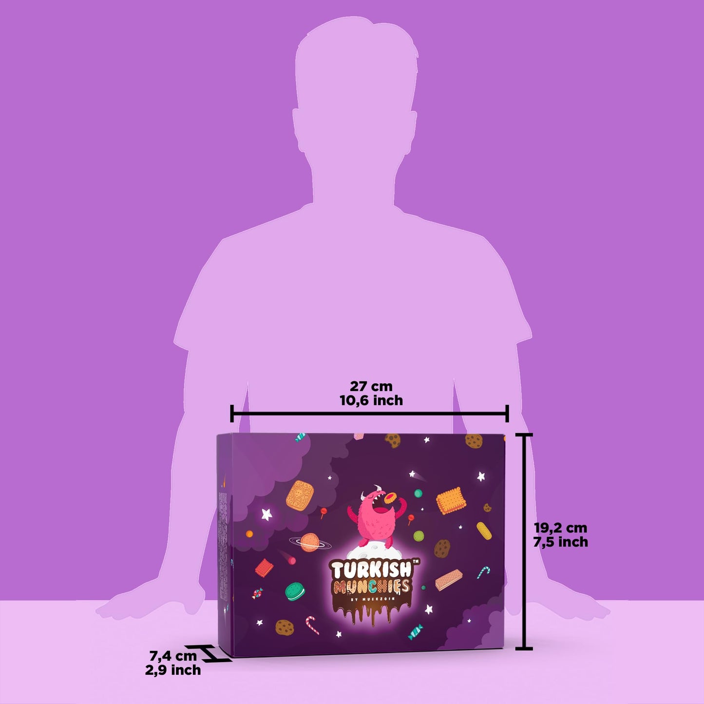 Maxi International Snack Box | Premium Exotic Foreign Snacks | Unique Snack Food Gifts Included | Try Extraordinary Turkish Snacks | Candies from Around the World | 21 Full-Size Snacks