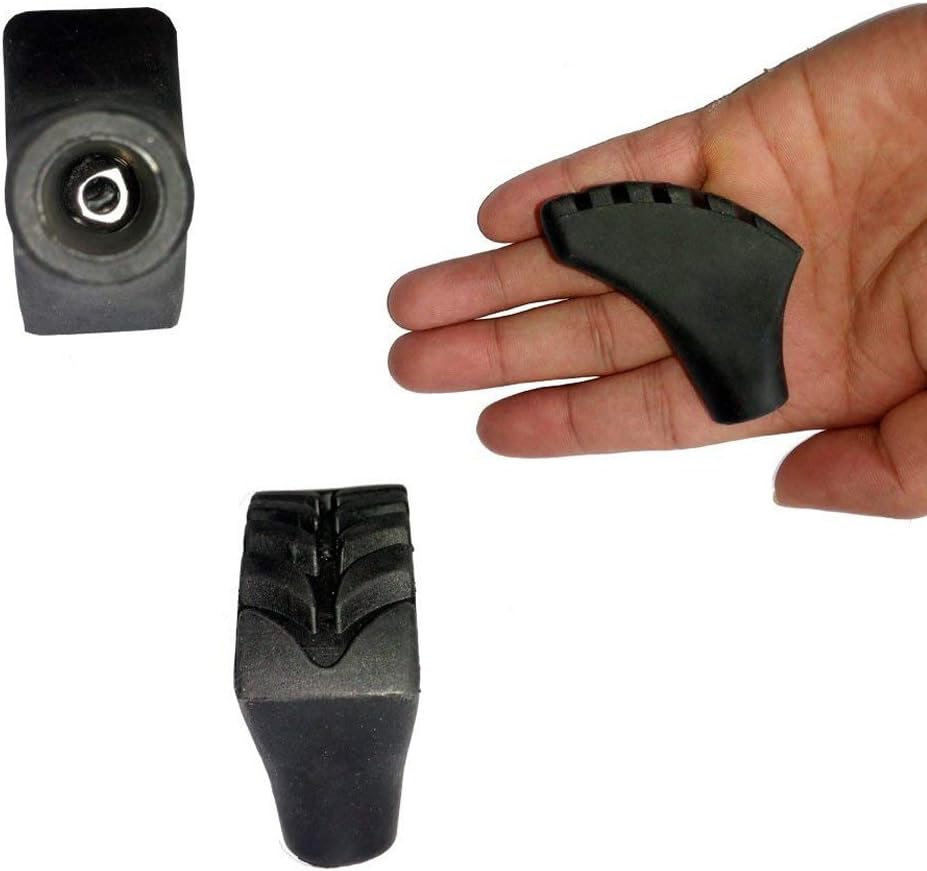 A ALAFEN Replacement Rubber Tips Set for Trekking Pole Walking Hiking Sticks Tips Protectors Mix