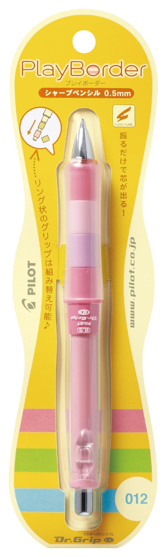 Pilot Mechanical Pencil Dr. Grip CL Play Boader, 0.5mm, Floral Pink (HDGCL-50R-PFP)