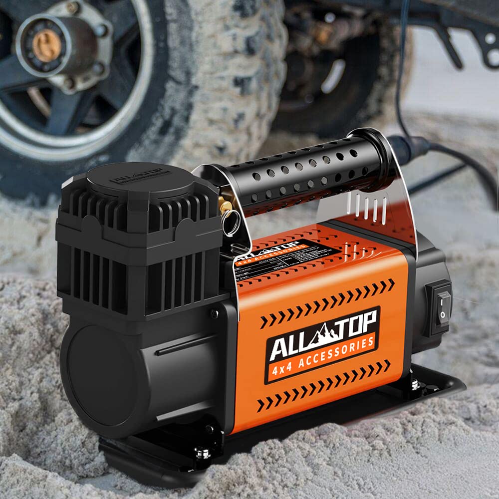 ALL-TOP Air Compressor Kit, 12V Portable Inflator 7.06CFM, Offroad Air Compressor for Truck ,Air Pump for Car Heavy Duty, Max 150PSI for SUV 4x4 Vehicle RV Tire