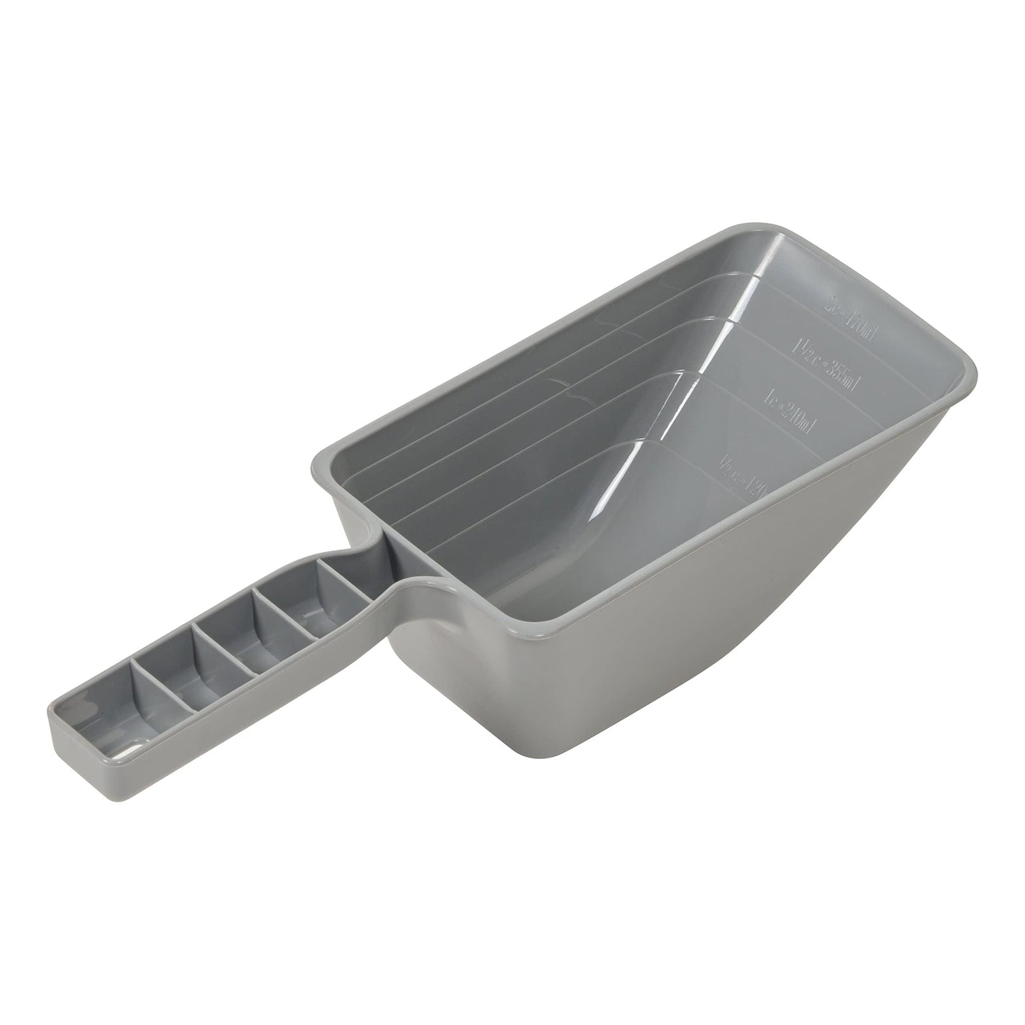 Amazon Basics Airtight Dog Food Storage Container with Scoop and Wheels, 69 QT, Gray