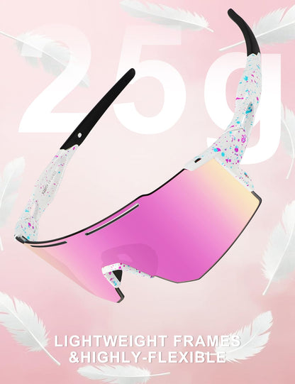 OULAIQI Cycling Sunglasses for Cycling Men Women Baseball Glasses 1 Lens