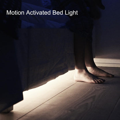 (4000K) - Amagle LED Dual Mode Motion Night Light, Flexible LED Strip with Motion Sensor Closet Light for Bedroom Cabinet, Nature White (4000K) (4 AAA Batteries Operated, Not Included)