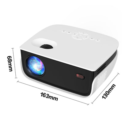 Mini Projector, NICPOW Portable Outdoor Movie Projector with Tripod, 1080P and 200" Supported Small Projector Compatible with TV Stick, Phone, PS5, HDMI, USB for Home, Bedroom, Gaming, Outdoor Use