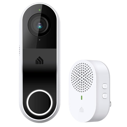 Kasa Smart Video Doorbell Camera Hardwired w/Chime, 2K Resolution, Always-on Power, Night Vision, 2-Way Audio, Real-Time Notification, Cloud & SD Card Storage, Works w/Alexa & Google Home (KD110)