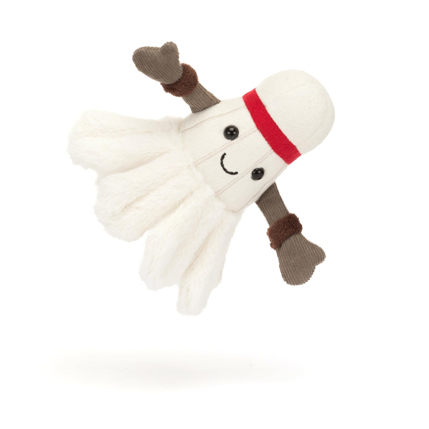 Jellycat Amuseables Badminton Stuffed Toy, 6 inches - Badminton Plush for Sports Fans