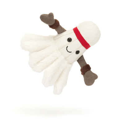 Jellycat Amuseables Badminton Stuffed Toy, 6 inches - Badminton Plush for Sports Fans