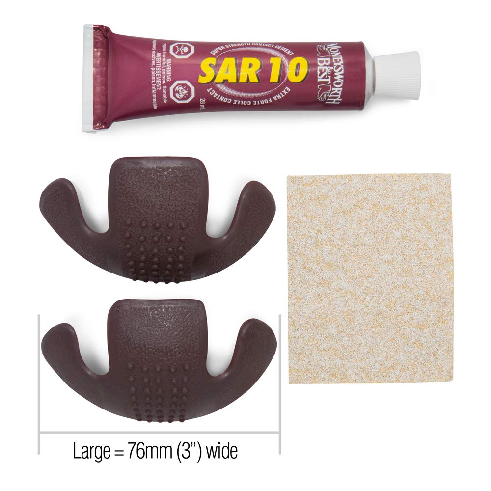 Moneysworth & Best Toe Guard Boot Saver, Brown, Large