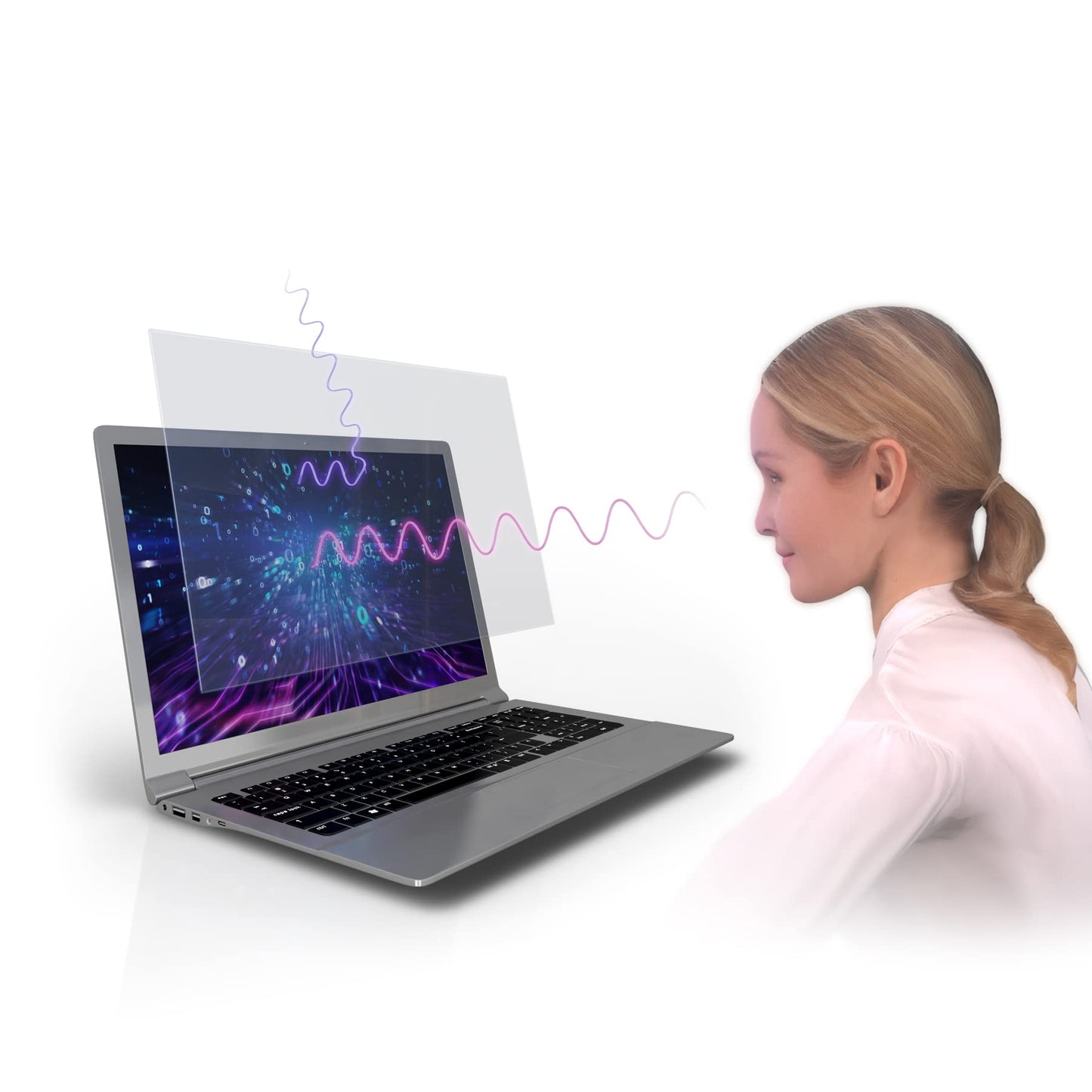 Premium Anti Blue Light and Anti Glare Screen Protector (3 Pack) for 12.5 Inches Laptop. Filter Out Blue Light and Relieve Computer Eye Strain to Help You Sleep Better