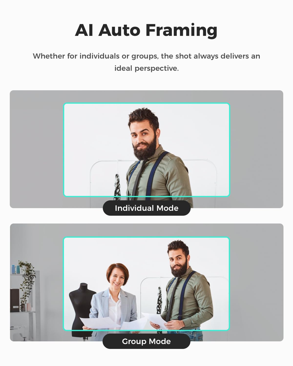 OBSBOT Meet SE 1080P 100FPS Webcam for PC, AI Framing Streaming Camera with 1/2.8" Sensor, Beauty Mode, Gesture Control, DOL HDR, Web Camera for Desktop Computer, Laptop,Meeting, etc. (Space Grey)