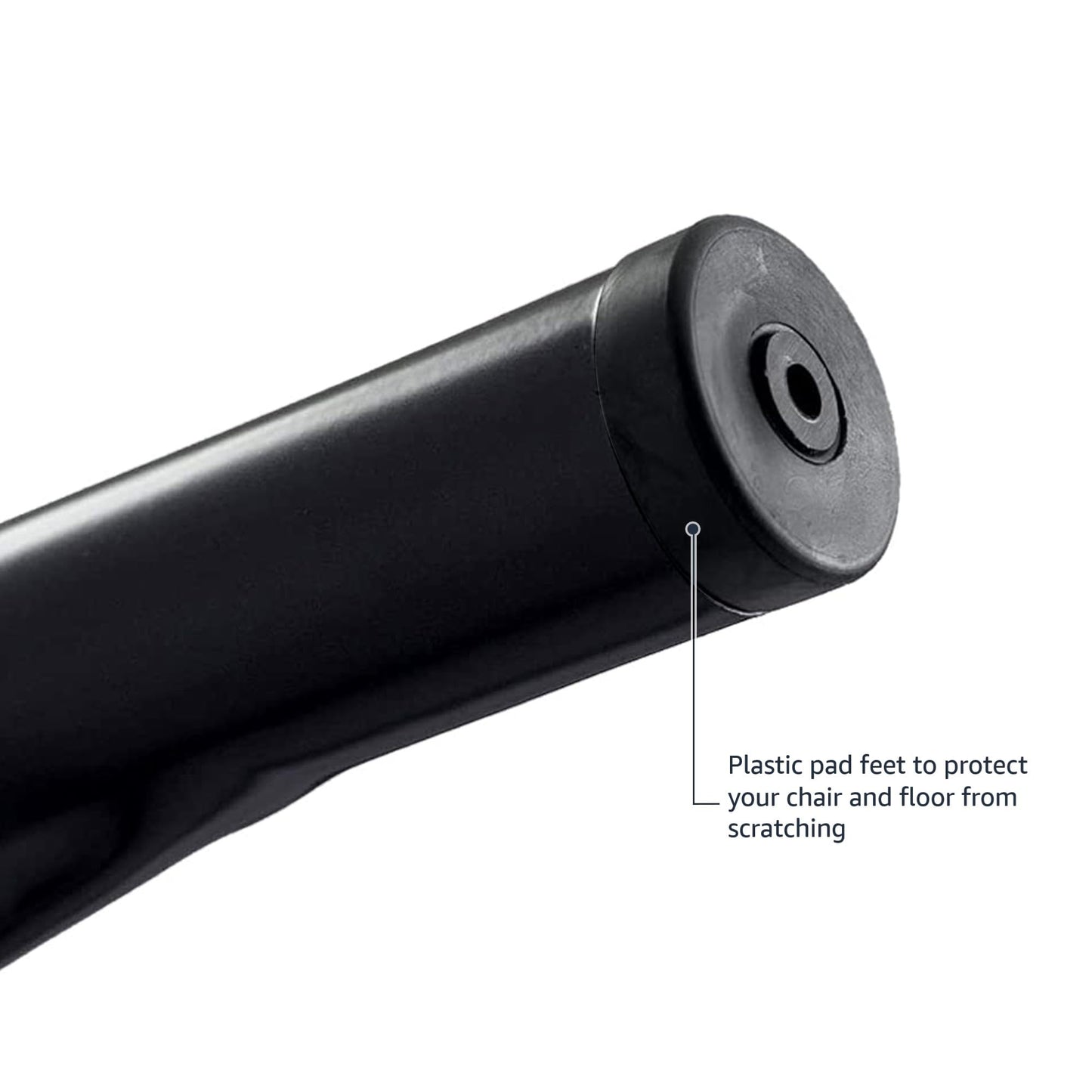 Amazon Basics Metal Dining Chairs, Matte Black, 1 Count (Pack of 4)