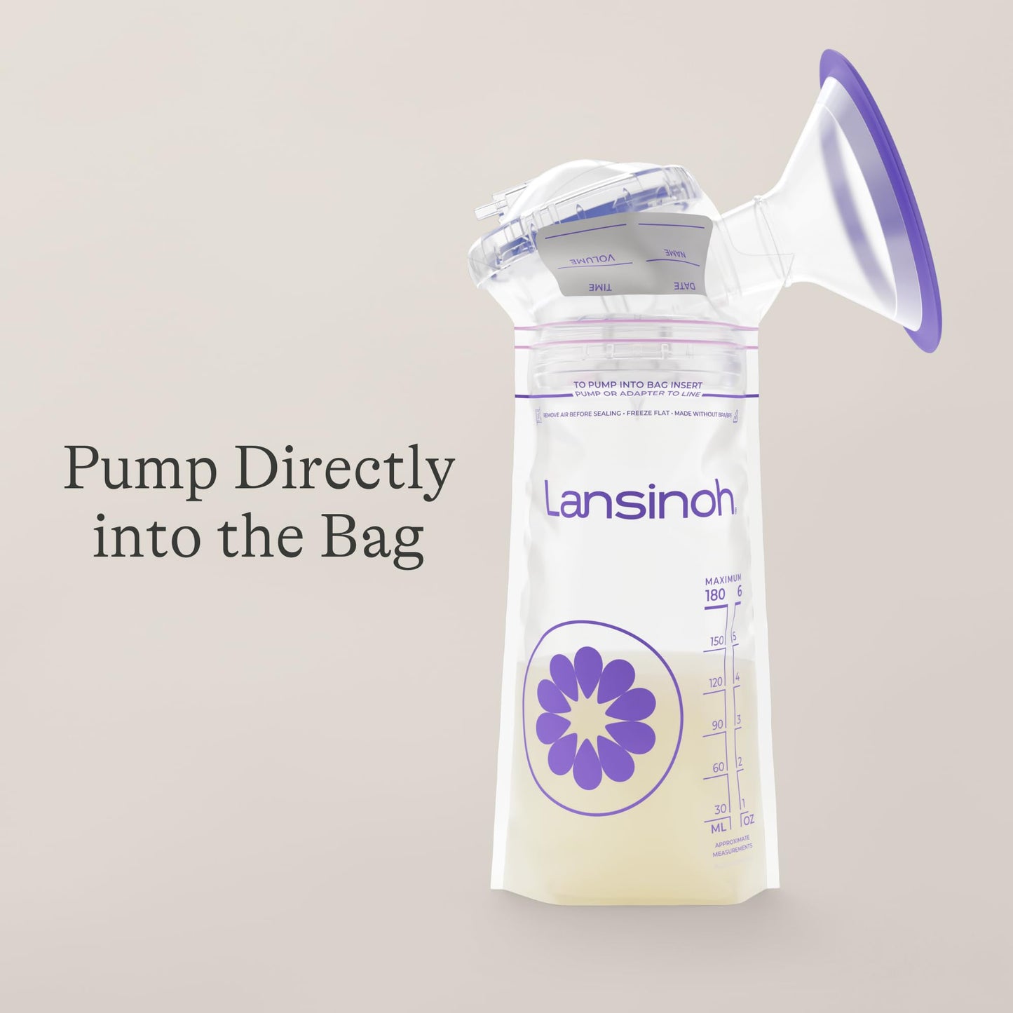 Lansinoh Breastmilk Storage Bags, 100 Count, Baby Essentials, Fast Freeze & Thaw Breast Milk Bags for Baby Bottle Feeding, Superior Strength & Stretch, 6 Ounce