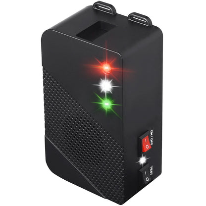 Glaobule Ultrasonic Rodent Repellent Battery Operated Ultrasonic Mouse Repeller Under Hood Pest Repeller Rat Mice Deterrent with Strobe Lights for Car Engine Indoor Use 1Pack