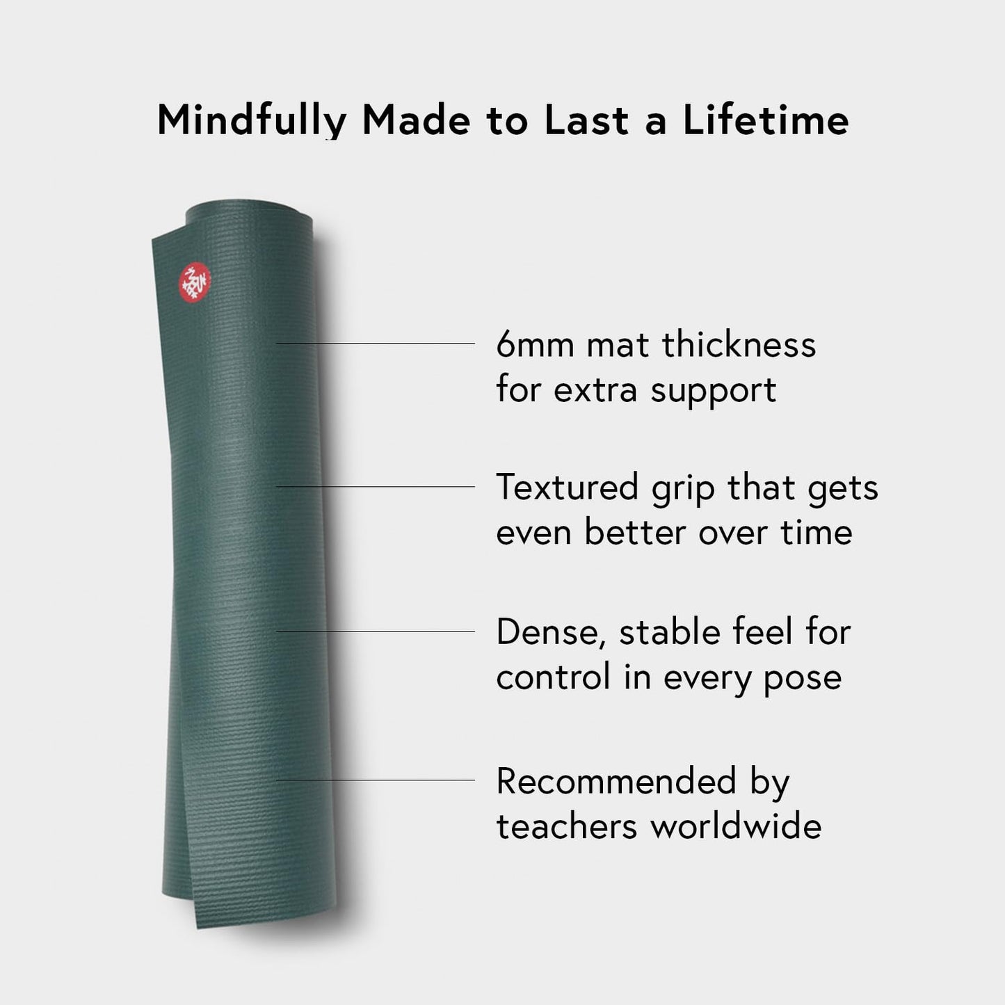 Manduka The Pro Yoga Mat, Black Sage