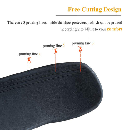 Miiooan Shoe Crease Protectors, 3 Pairs Sneaker Toe Box Wrinkle Protector Men’s 7-12/ Women’s 5-8 (2White &1Black)