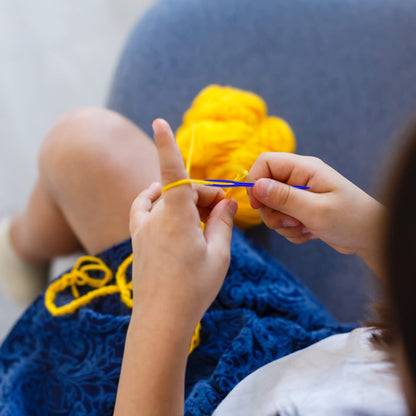 LoveInUSA 100 PCS Plastic Needles for Kids, Large Eye Plastic Sewing Needles for Handmade Crafts DIY Notions Stitchery