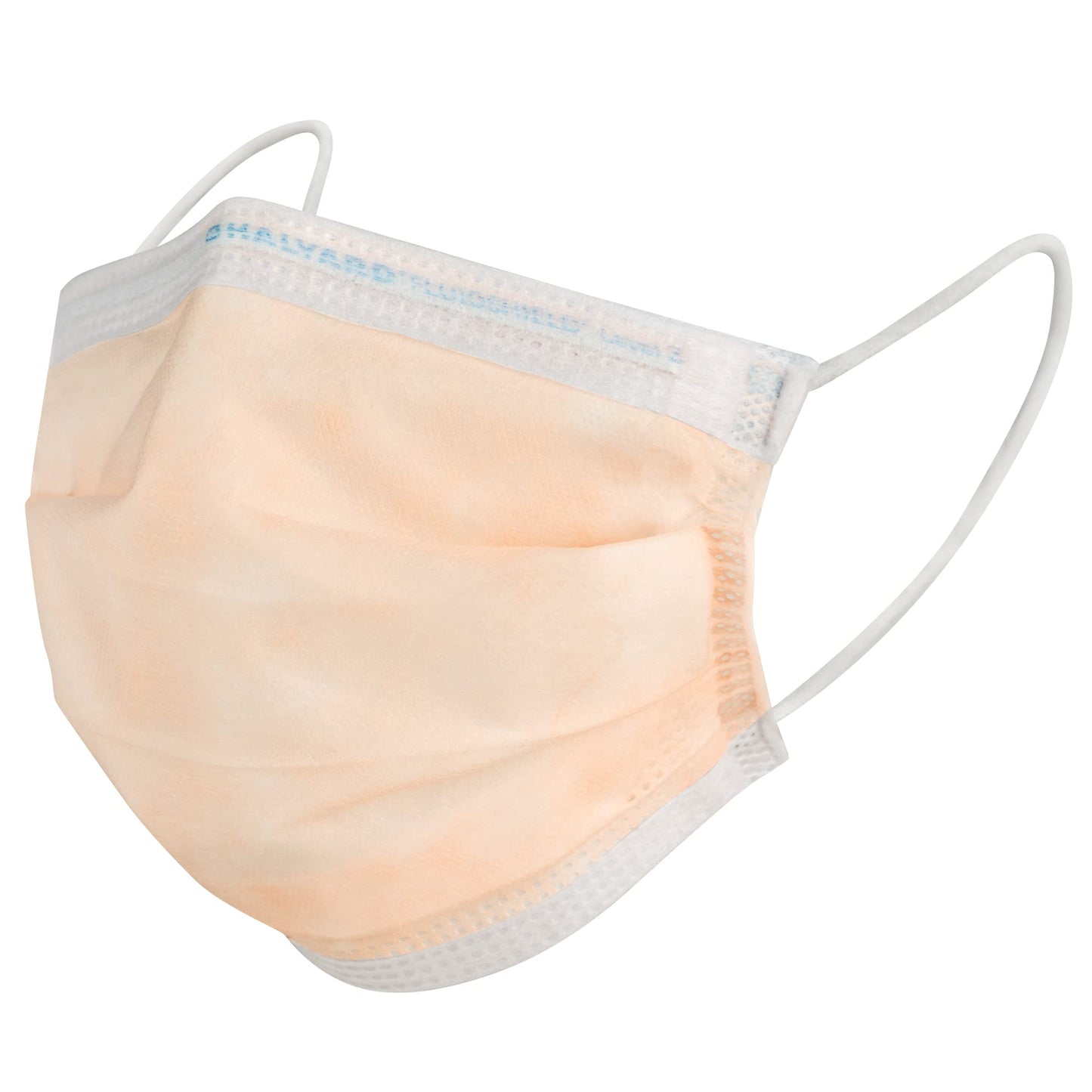 HALYARD FLUIDSHIELD 3 Disposable Procedure Mask w/SO Soft Lining and SO Soft Earloops, Pleat-Style, Orange, Level 3, 47107 (Box of 40)