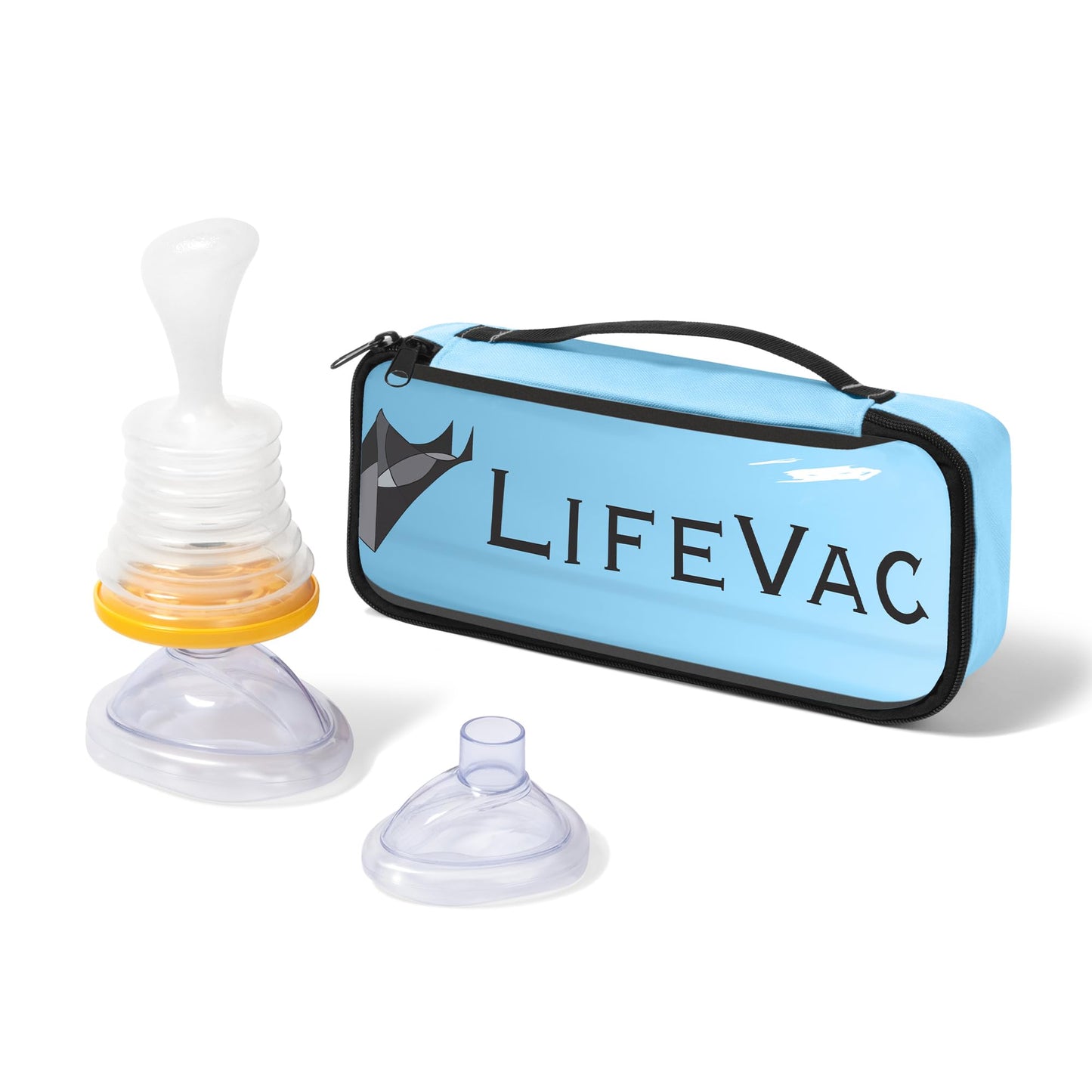 LifeVac Blue Travel Kit - Portable Suction Rescue Device, First Aid Kit for Kids and Adults, Portable Airway Suction Device for Children and Adults